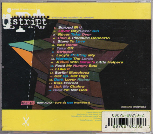 Lords Of Acid : Farstucker ... Stript (CD, Album, Spe)