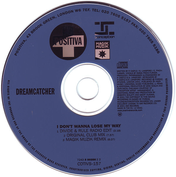 Dreamcatcher : I Don't Wanna Lose My Way (CD, Single)