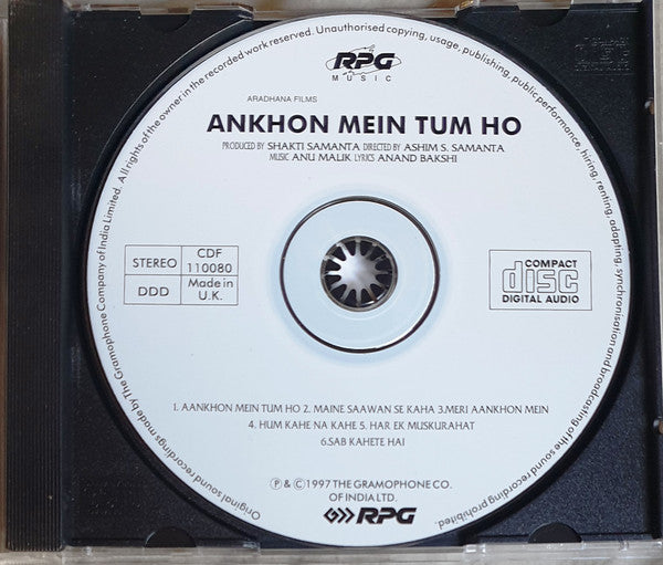 Anu Malik, Anand Bakshi : Ankhon Mein Tum Ho (CD)