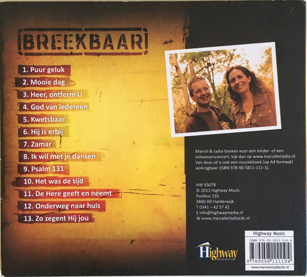 Marcel & Lydia Zimmer : Breekbaar (CD, Album)
