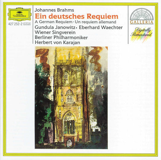 Johannes Brahms - Gundula Janowitz • Eberhard Wächter • Wiener Singverein • Berliner Philharmoniker • Herbert von Karajan : Ein Deutsches Requiem (A German Requiem • Un Requiem Allemand) (CD, Album, RE, RM)
