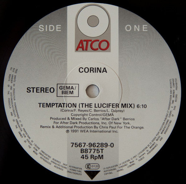 Corina : Temptation (12")