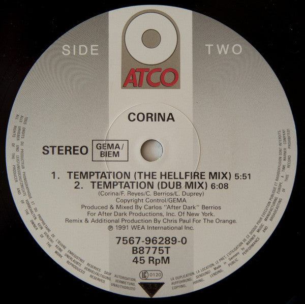 Corina : Temptation (12")