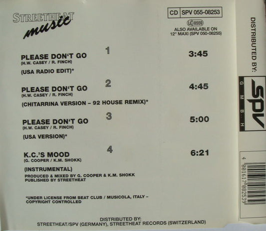 Another Class Featuring KC & The Sunshine Band : Please Don't Go (92 House-Remix-Version) (CD, Maxi)