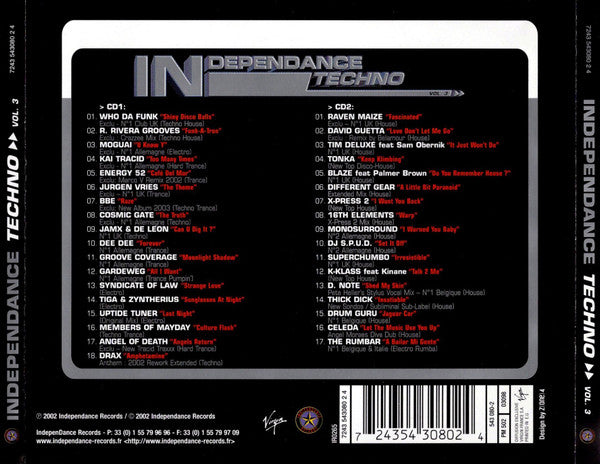 Various : Independance Techno Vol.3 (2xCD, Comp)