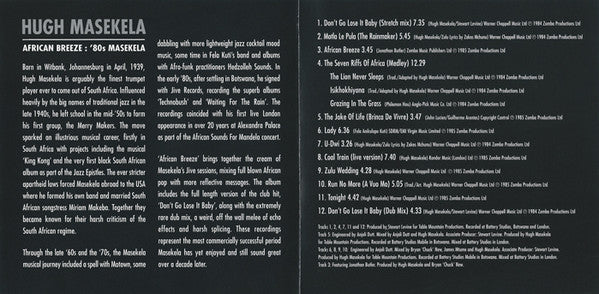 Hugh Masekela : African Breeze: '80s Masekela (CD, Comp)
