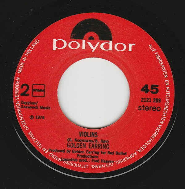 Golden Earring : To The Hilt (7", Single)