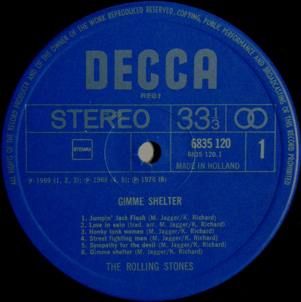 The Rolling Stones : Gimme Shelter (LP, Comp)