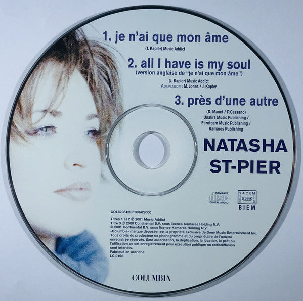 Natasha St-Pier : Je N'ai Que Mon Âme (CD, Single, Car)