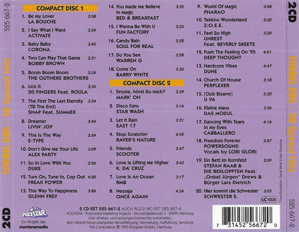 Various : Formel Eins - 38 Speed Hits (2xCD, Comp)