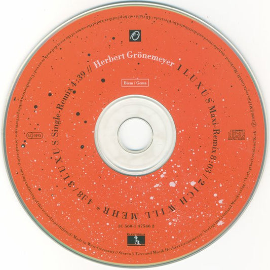 Herbert Grönemeyer : Luxus (CD, Maxi)