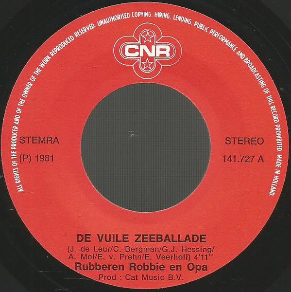 Rubberen Robbie En Opa (3) : De Vuile Zeeballade (7", Single)