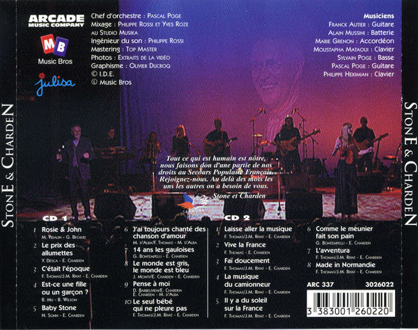 Stone Et Eric Charden : L'Integrale De Stone & Charden Au Casino De Paris (2xCD, Album)