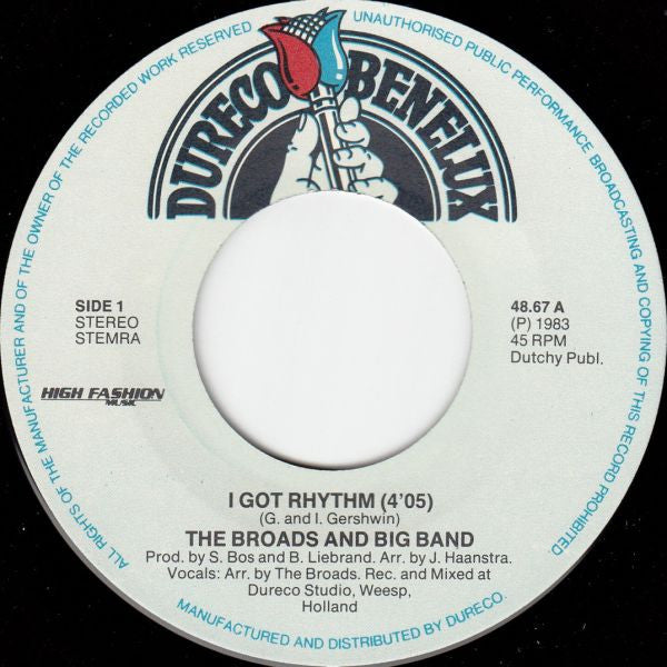 The Broads : I Got Rhythm (7", Single)