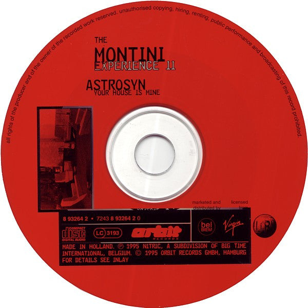 The Montini Experience : Astrosyn - Your House Is Mine (CD, Maxi)