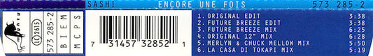 Sash! : Encore Une Fois (CD, Maxi)