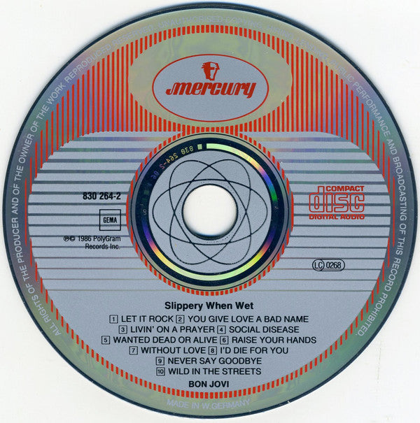 Bon Jovi : Slippery When Wet (CD, Album)