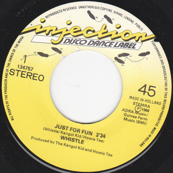 Whistle : Just For Fun (7", Single)