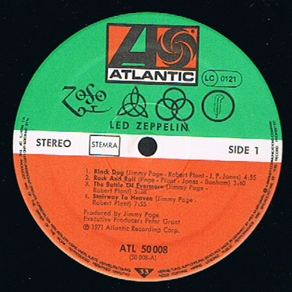 Led Zeppelin : Untitled (LP, Album, RE, Gat)