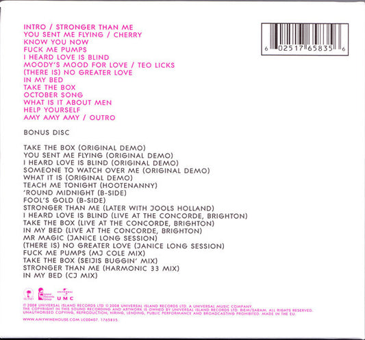 Amy Winehouse : Frank (CD, Album, RE + CD, Comp + Dlx)