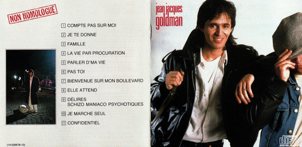 Jean-Jacques Goldman : Non Homologué (CD, Album, RE)