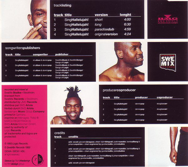 Dr. Alban : Sing Hallelujah! (CD, Maxi)