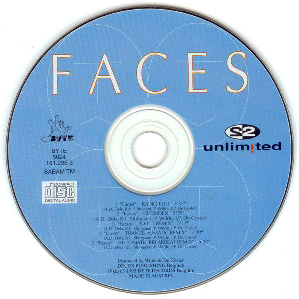 2 Unlimited : Faces (CD, Maxi)