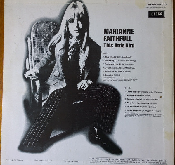 Marianne Faithfull : This Little Bird (LP, Comp)