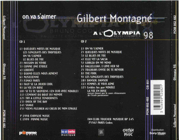 Gilbert Montagné : On Va S'aimer - A L'Olympia 98 (2xCD, Album)