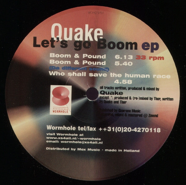 Quake : Let's Go Boom! (12")