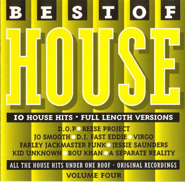 Various : Best Of House Volume Four (CD, Comp, PDO)