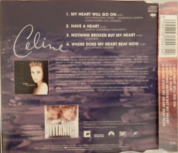 Céline Dion : My Heart Will Go On (Love Theme From "Titanic") (CD, Maxi)