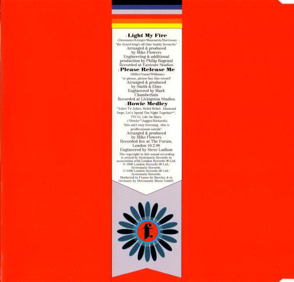 The Mike Flowers Pops : Light My Fire / Please Release Me (CD, Maxi)