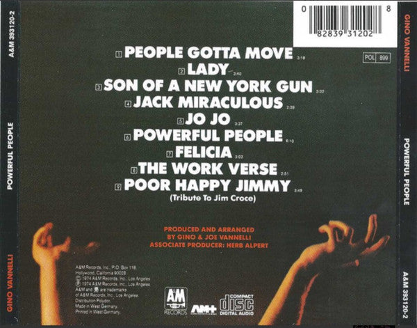 Gino Vannelli : Powerful People (CD, Album, RE)