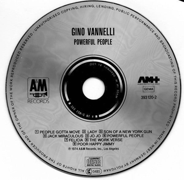 Gino Vannelli : Powerful People (CD, Album, RE)