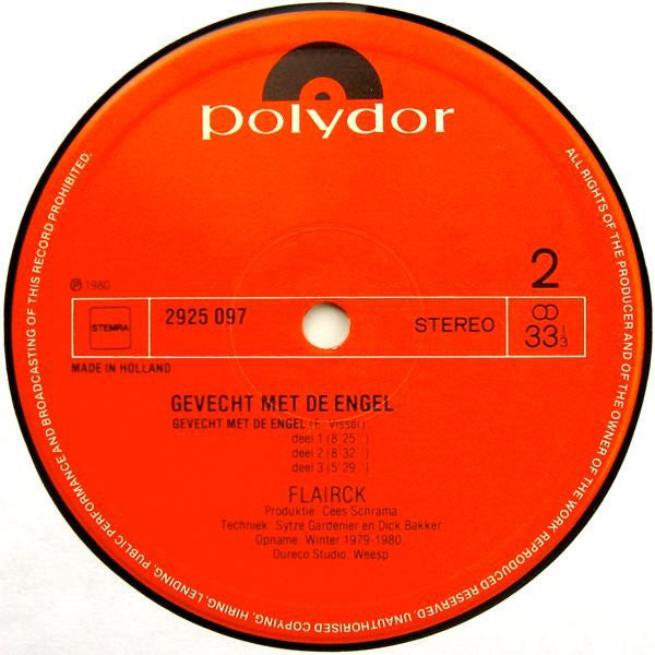 Flairck : Gevecht Met De Engel (LP, Album)