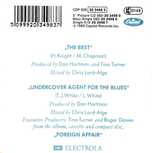 Tina Turner : The Best (CD, Mini, Single)