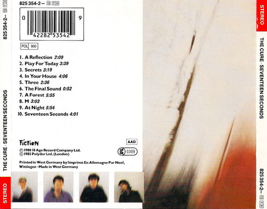The Cure : Seventeen Seconds (CD, Album, RE)