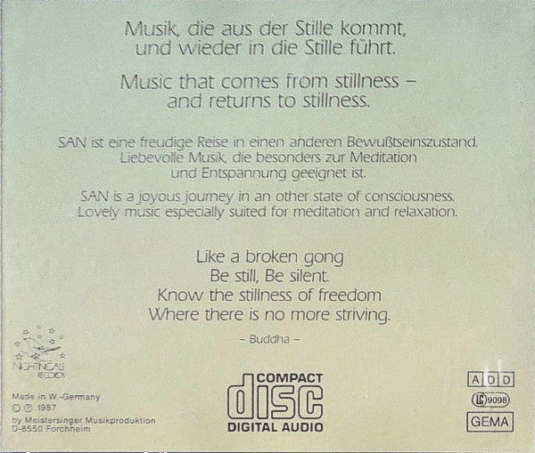 Deuter : San (CD, Album)