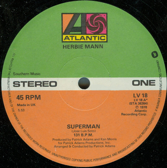 Herbie Mann : Superman (12", Single)