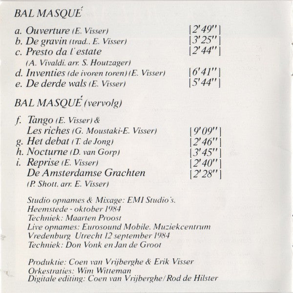 Flairck : Bal Masqué (CD, Album)