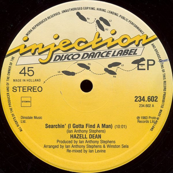 Hazell Dean : Searchin' (I Gotta Find A Man) (Remix) (12", EP)