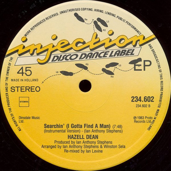 Hazell Dean : Searchin' (I Gotta Find A Man) (Remix) (12", EP)