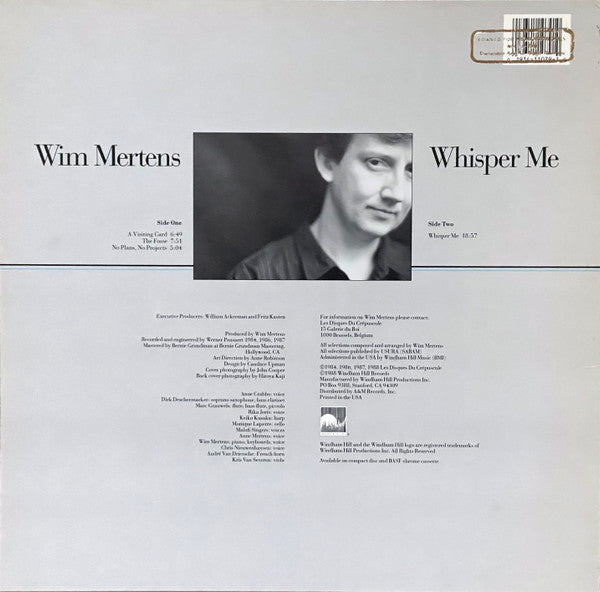 Wim Mertens : Whisper Me (LP, Comp)