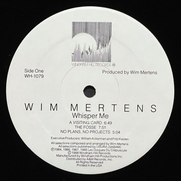 Wim Mertens : Whisper Me (LP, Comp)