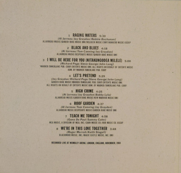 Al Jarreau : In London (CD, Album)