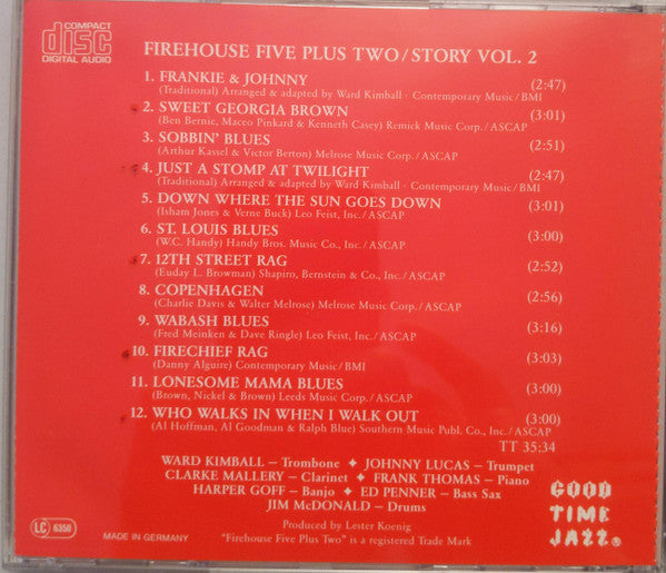 Firehouse Five Plus Two : The Firehouse Five Story, Vol. 2 (CD)