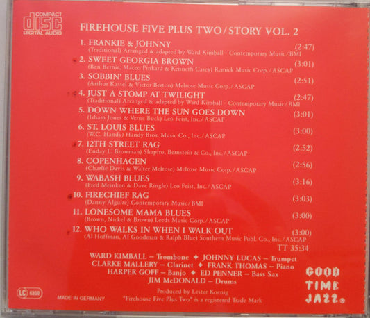 Firehouse Five Plus Two : The Firehouse Five Story, Vol. 2 (CD)