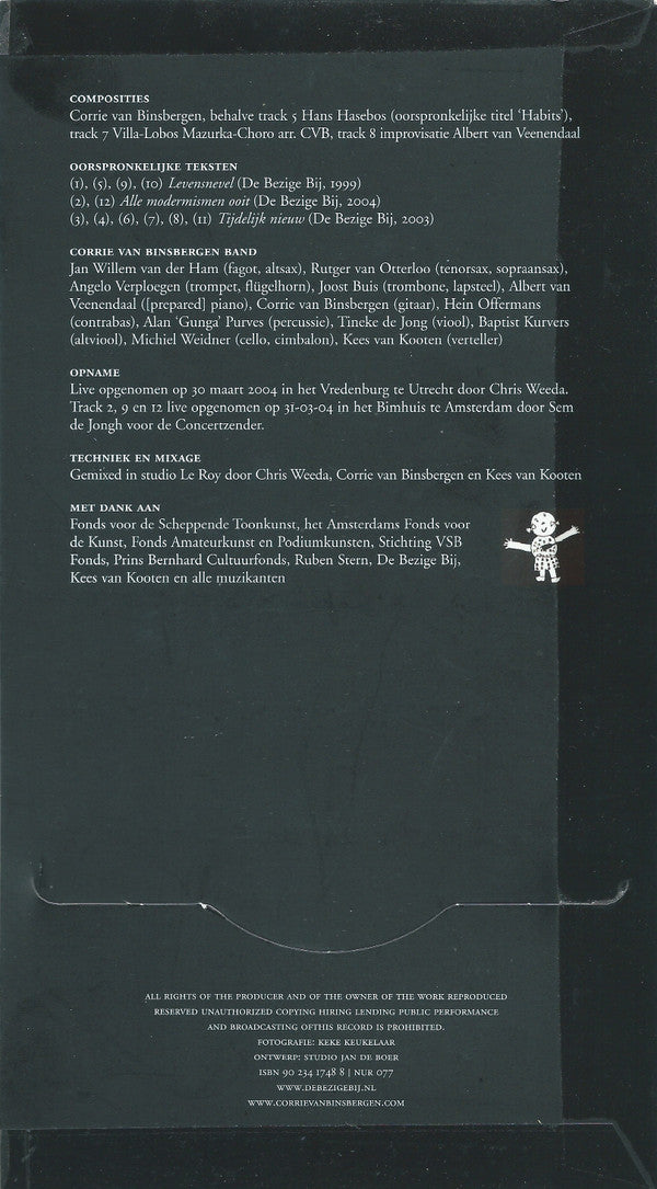 Kees van Kooten & Corrie van Binsbergen Band : Live Gelezen & Gespeeld (CD)