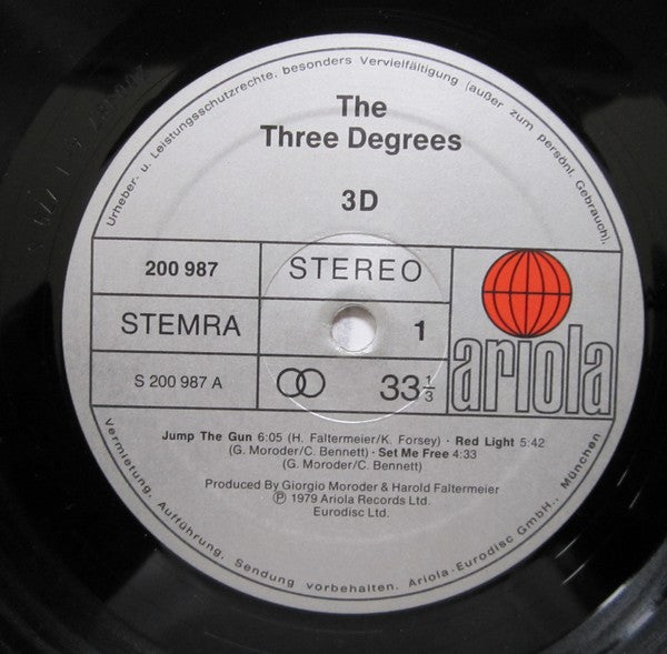 The Three Degrees : 3D (LP, Album)